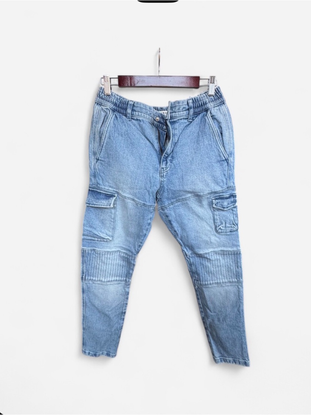Cargo Light Blue Denim Cargo Pants